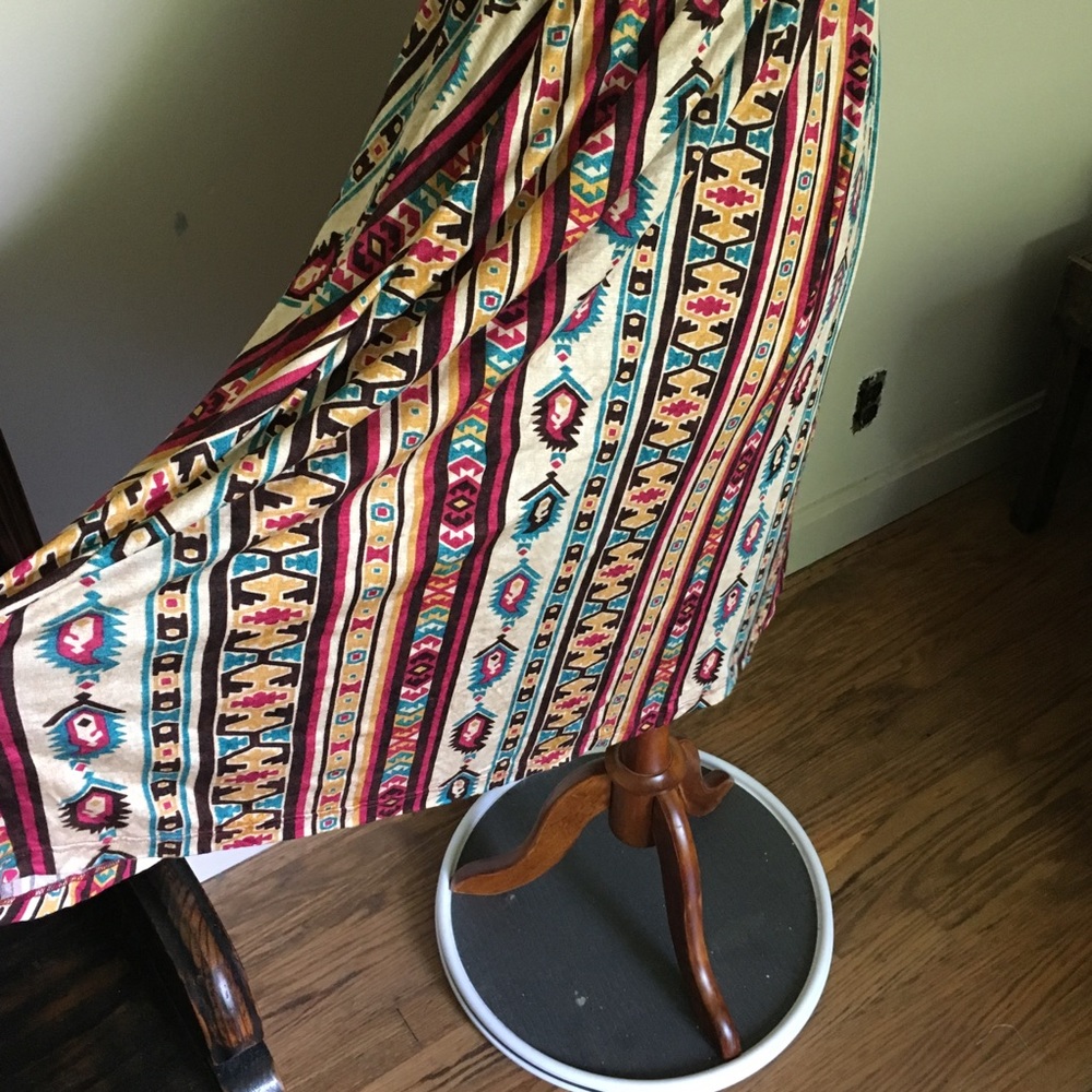 🎉 Coco Beach Tribal Print Sleeveless Midi Dress - Picture 3 of 6